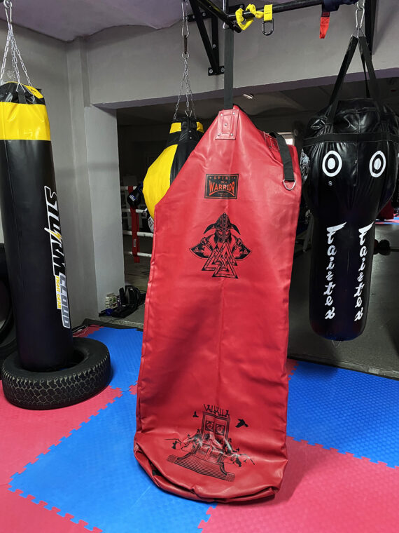 красный тяжелый напольный мешок, муай тай,бокс,spirrit of a warrior,fairtex hb7 pole bag,muay thai 10