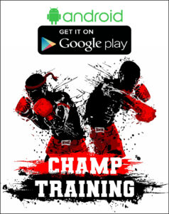 mobil app champ training boxing muay thai, тайский бокс